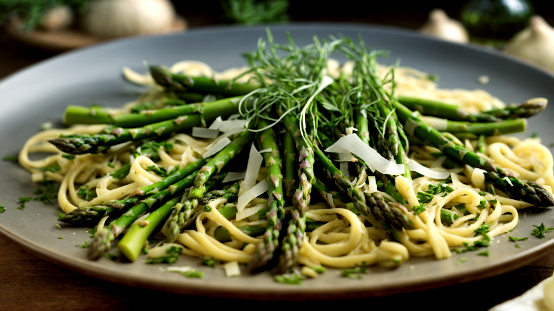 Tagliolini asparagi cipolle"